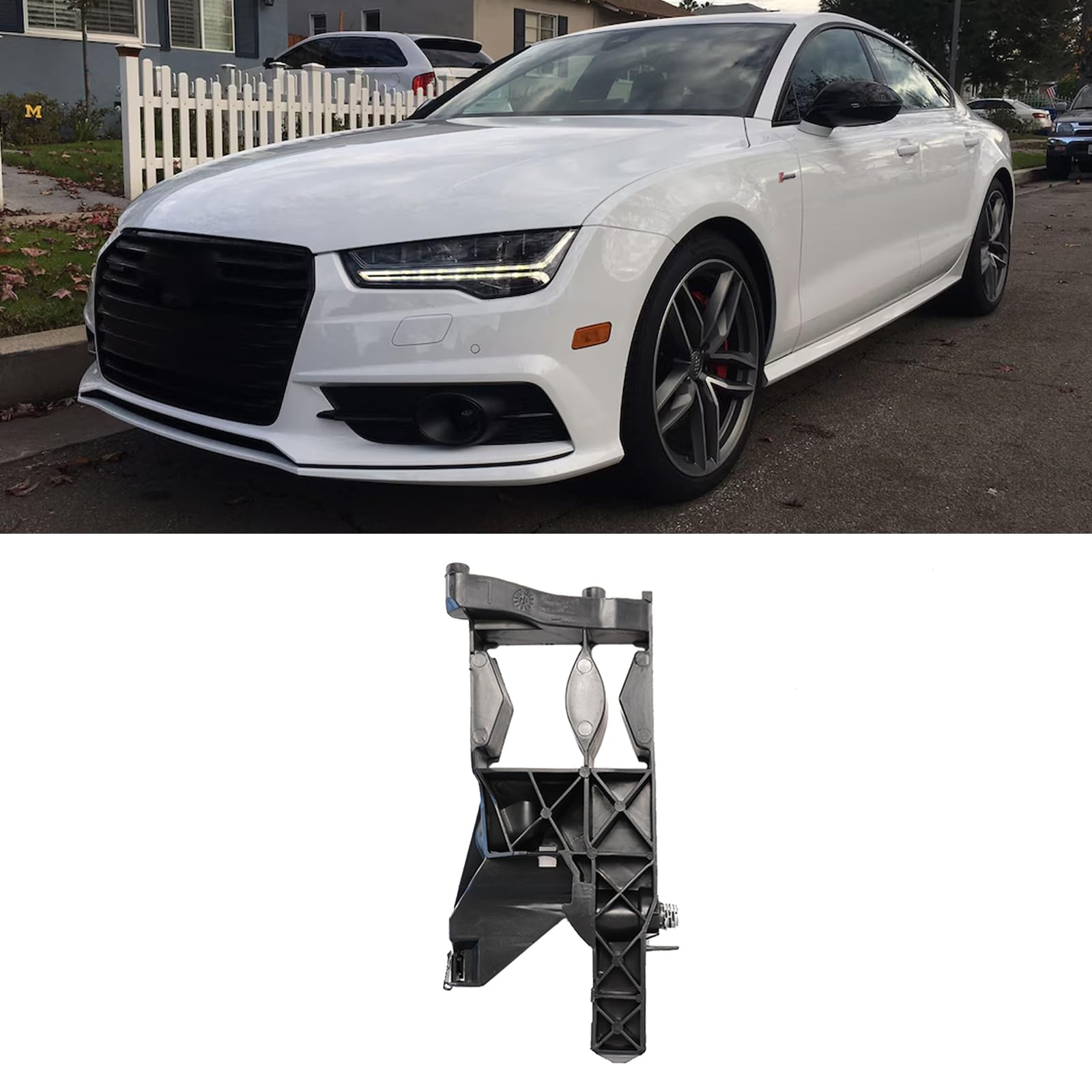 PFRREOR Headlight Support Bracket For Audi A6 S6 C7 2011 2012 2013 2014 A6 Allroad Quattro 2013 2014 2015 2016 RS6 2013 2014 2015 2016 4g0805607 (