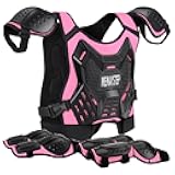 Kids Dirt Bike Chest Protector - Motocross Motorcycle Armor Vest With Knee Pads Elbow Pad - Full Body Protection Suit Riding Gear