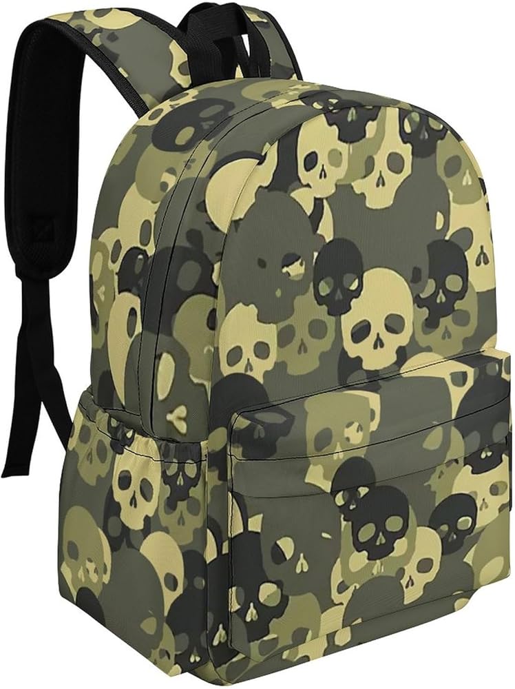 Amazon.co.jp: リュック 迷彩 カモフラージュ スカル ドクロ