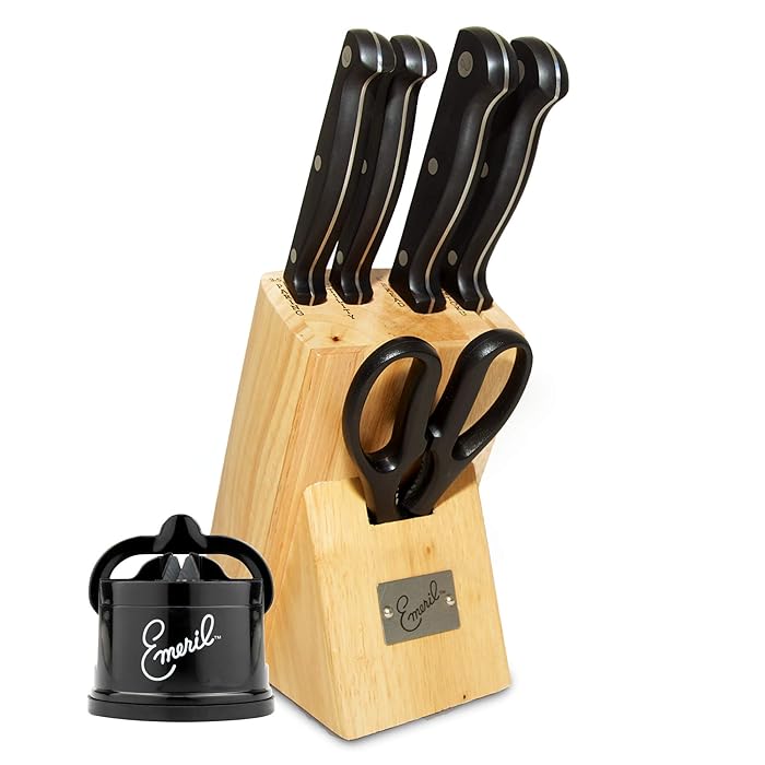 Buy Emeril Lagasse 6Piece Knife Block Set (Natural) + Tungsten Carbide