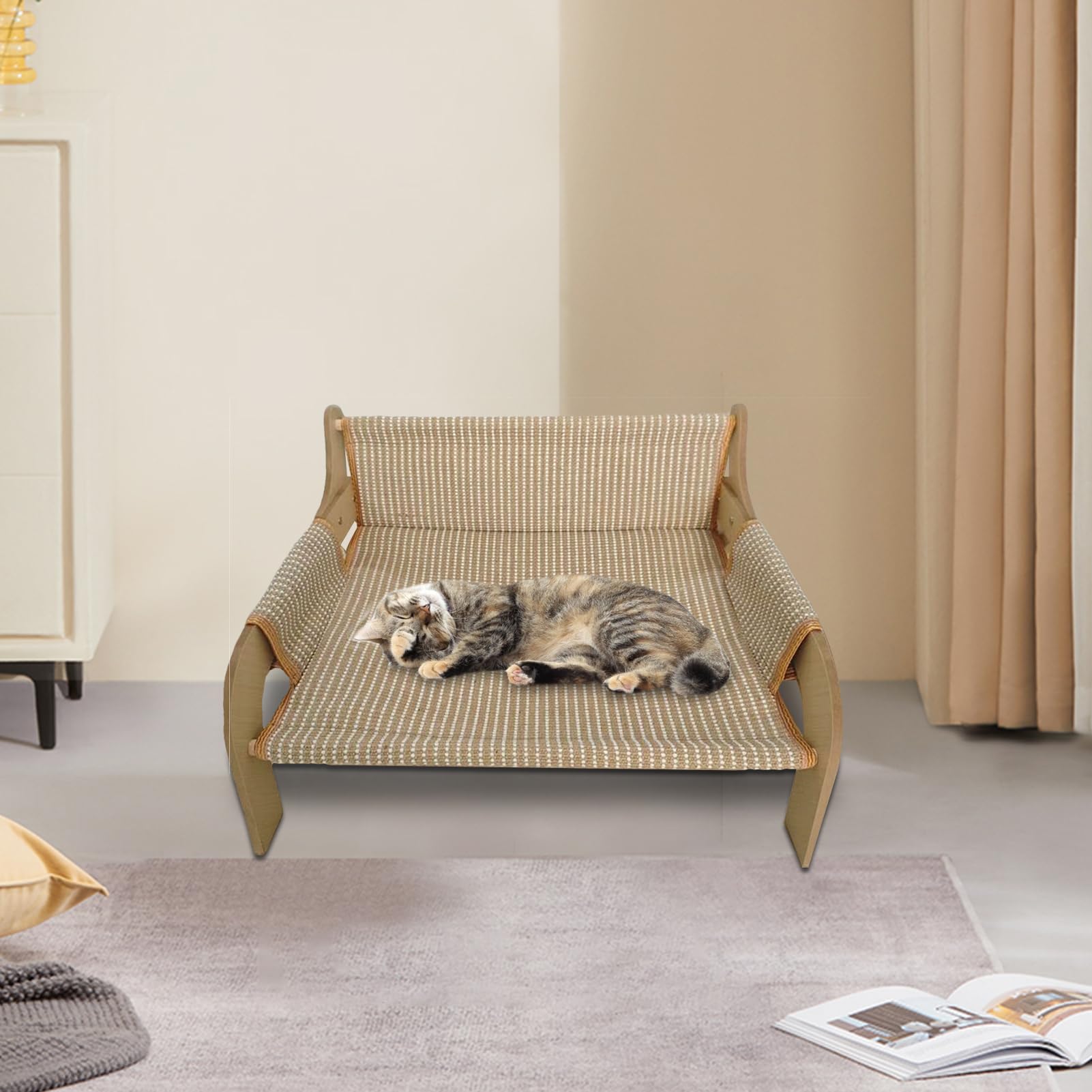 Genérico Hámaca para Gatos - Cómoda Cama Elevada para Mascotas | Transpirable con Efecto Enfriamiento, Sofá para Perros, para Gatos y Perros Pequeños en Verano, Uso En