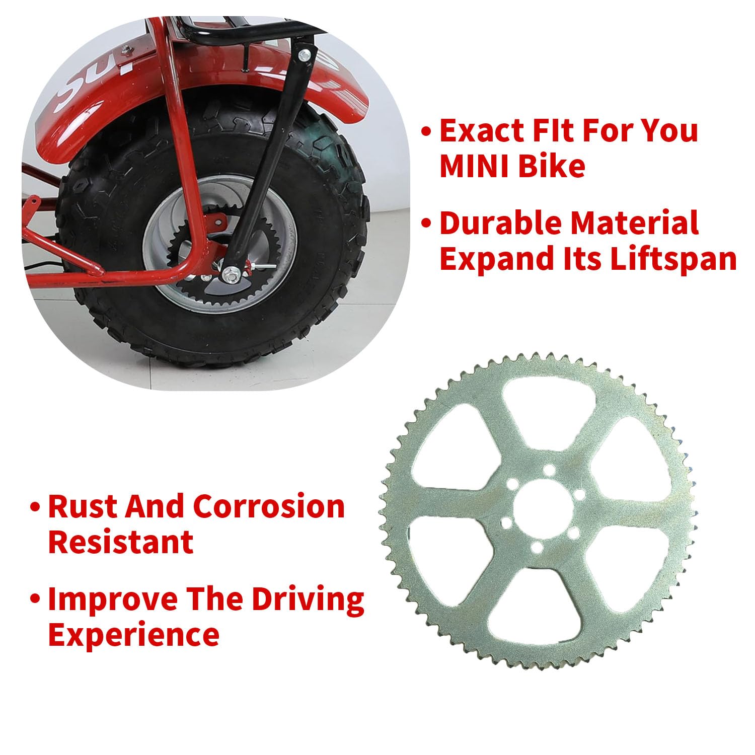 525 Pitch 41 Tooth NICHE 525 Pitch 41-Tooth Rear Sprocket For