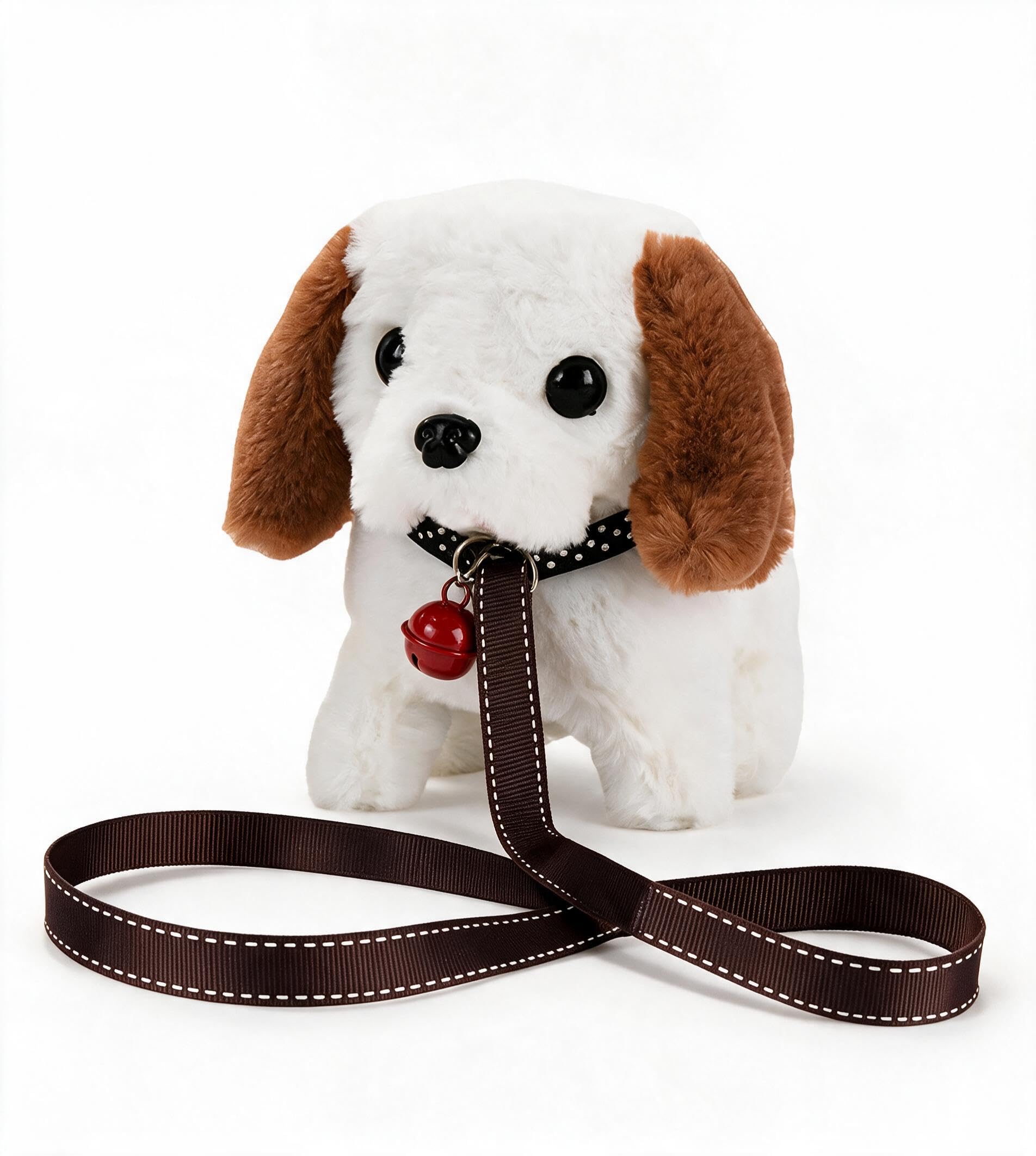 Mtbricey Walking Dog Toys for Kids Realistic Stuffed Brown Robot Puppy