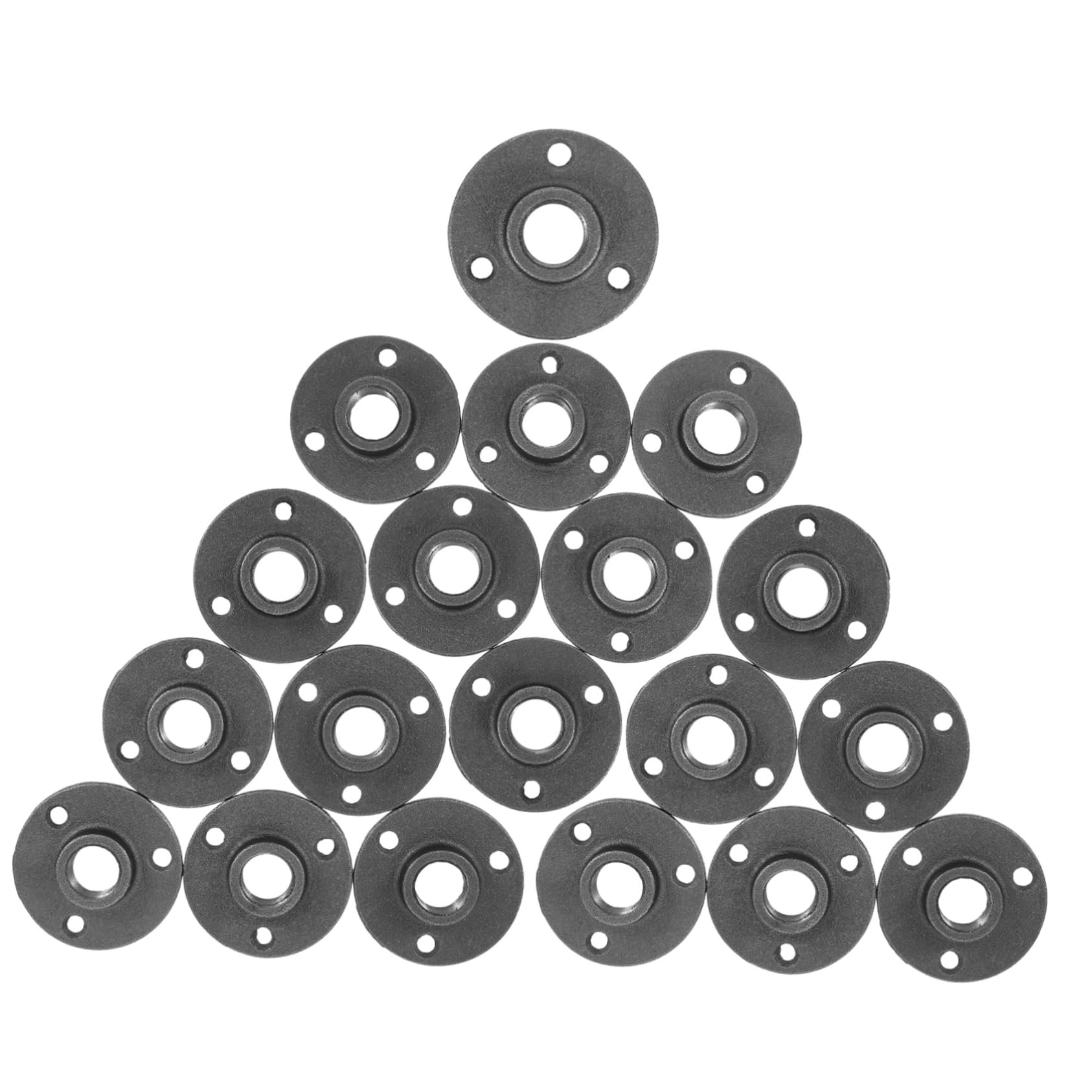 Juego De Bridas Prácticas Para Exteriores 20 Piezas Bridas De Hierro Industriales Bridas Roscadas Retro Para Proyectos
