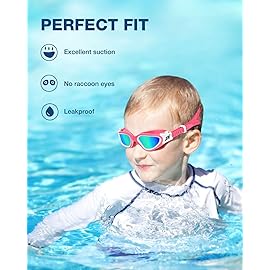 ZIONOR Kids Swim Goggles, G1 MINI UV Protection Anti-Fog Polarized Swimming Goggles for Age 6-14