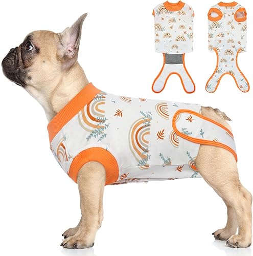 Traje de recuperación para perros y gatos después de la cirugía, camisa de recuperación para heridas abdominales machos, hembras, vendajes de cono