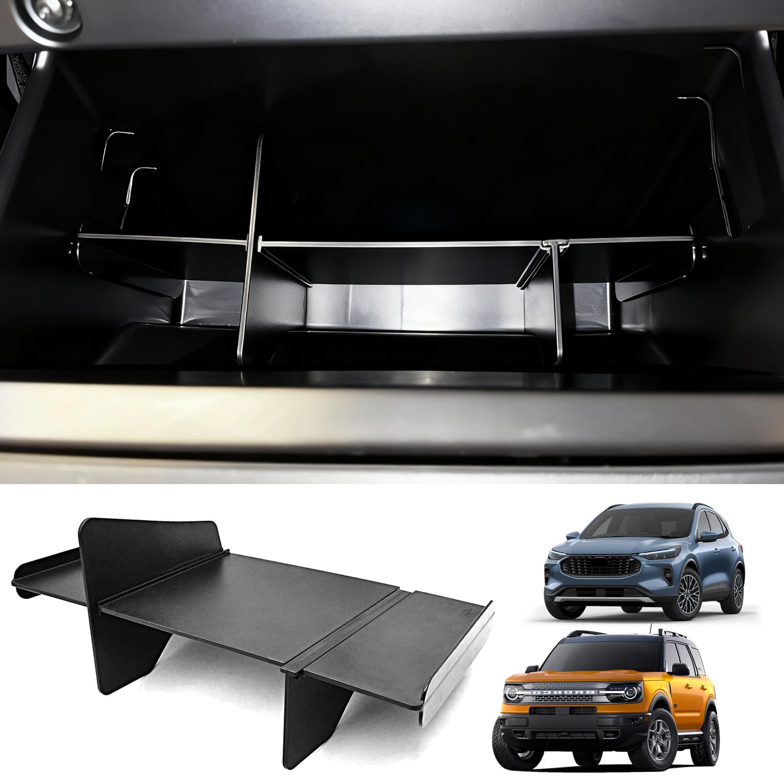 Amazon.com: Upgrade Glove Box Dividers Organizer for Ford Bronco