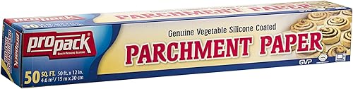 Miniatura 3 de Rollo de papel de hornear antiadherente estándar de 15 x 50 pulgadas, ideal para cocinar, hornear, ahumar, hacer barbacoas o cualquier preparación