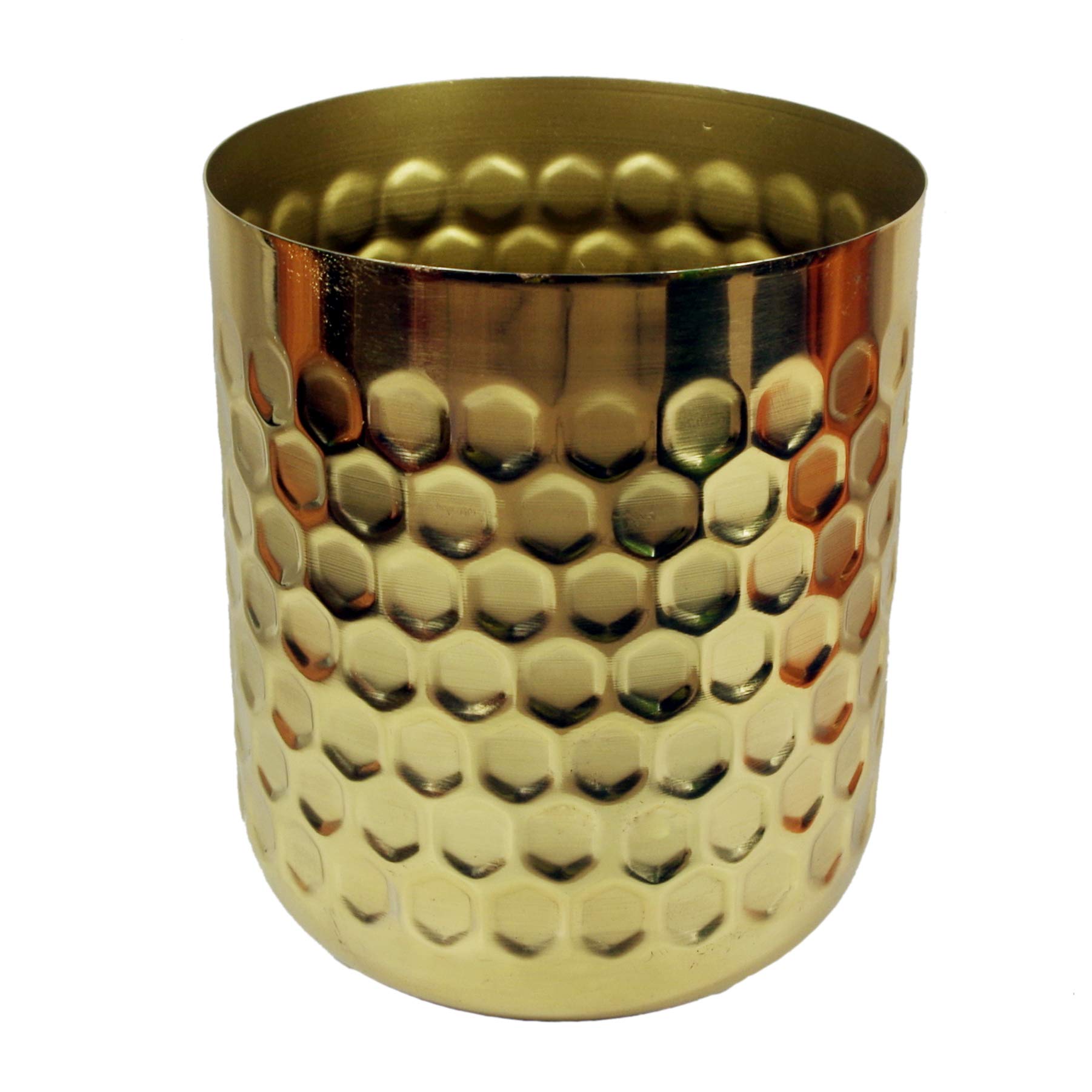 Leaf Honeycomb Metal Planter