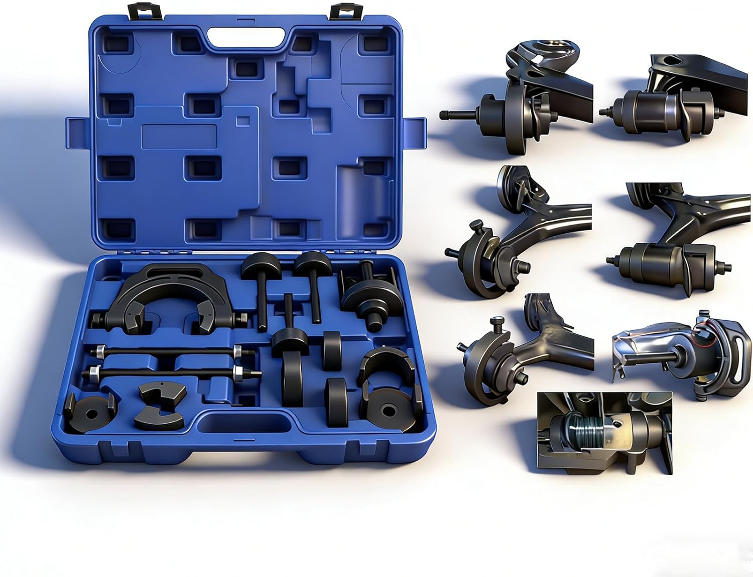 Bushing Press Kit Rear Axle Arm Suspension Bushing Removal Installation Tool Kit for Toyota Camry & for Corla MPV