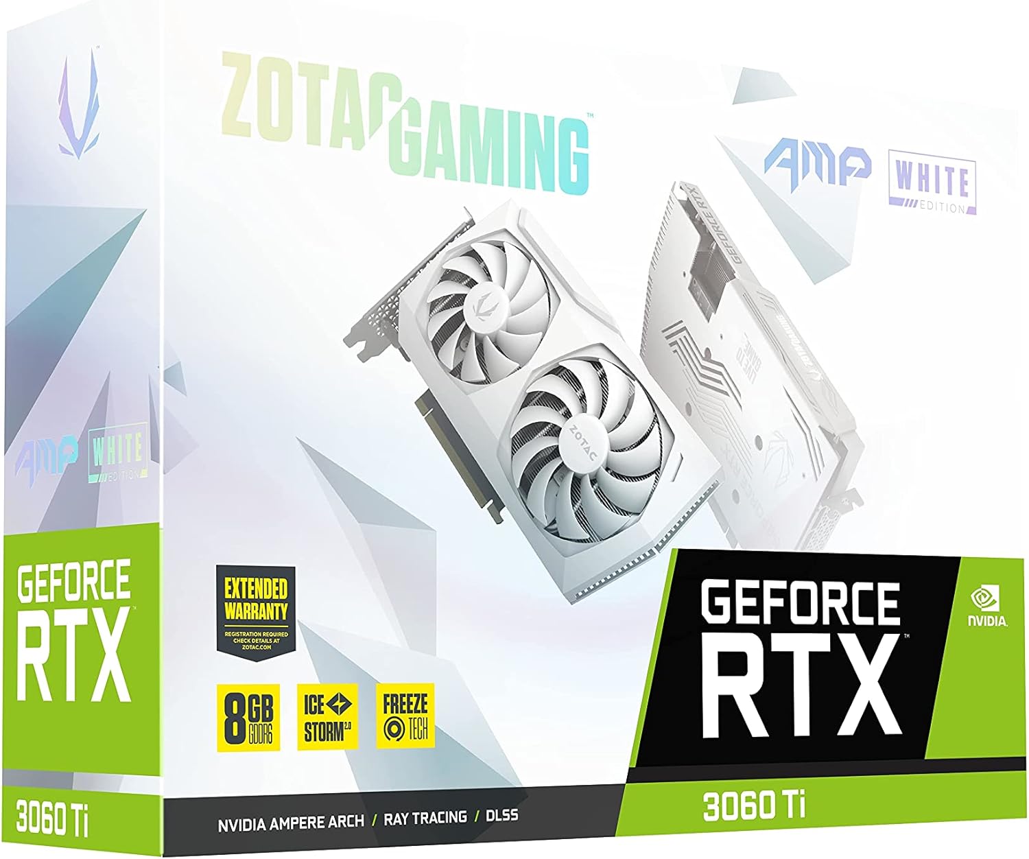Zotac VGA GAMING GEFORCE RTX 3060 TI AMP WHITE EDITION LHR 8GB GDDR6 Zotac VGA GAMING GEFORCE RTX 3060 TI AMP WHITE EDITION LHR 8GB GDDR6