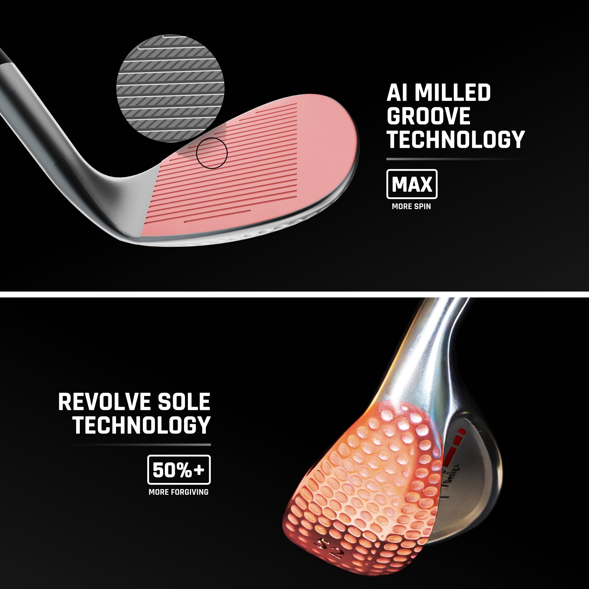 Harry Taylor 405 Dimple Series Red Wide Sole Wedge (52, Right)