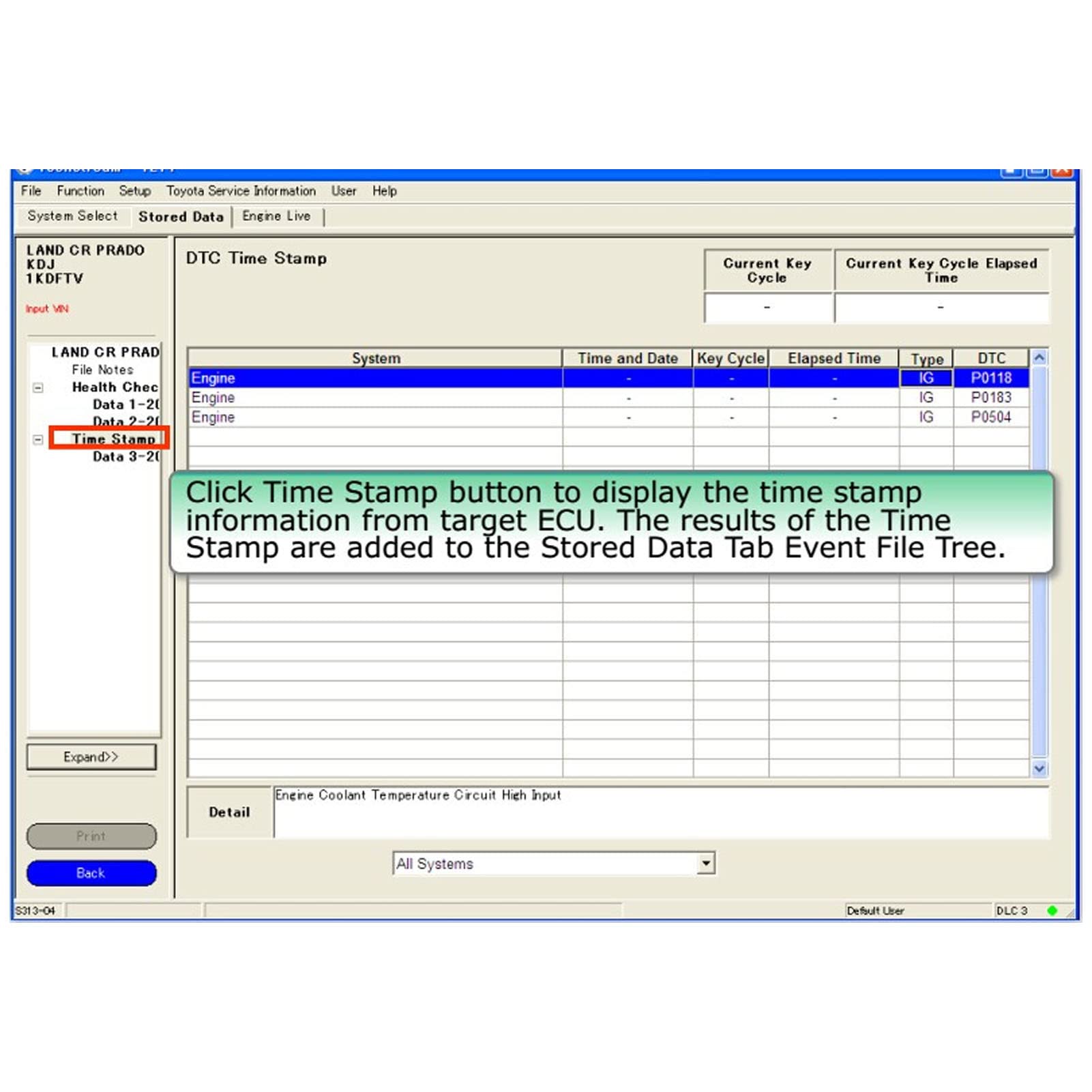 IT3 Global GTS OTC Vim OBD-Scanner, Professionelles Diagnose-Scan-Tool mit Benutzerfreundlicher Benutzeroberfläche für Fahrzeuge von 1996 Bis 2015