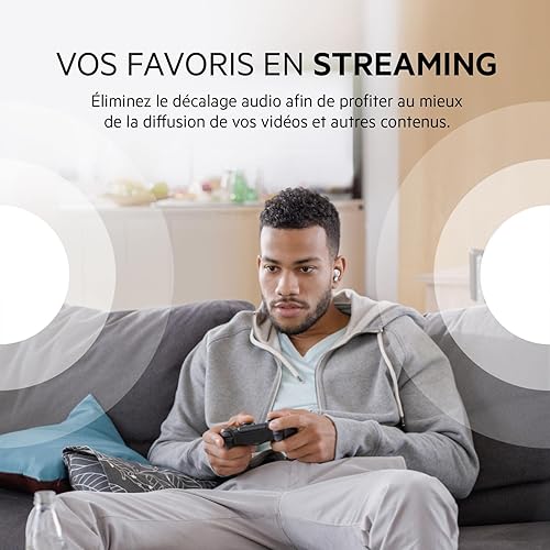 Miniatura 7 de Belkin SoundForm Rise True - Auriculares inalámbricos con funda de cargador inalámbrico, micrófono doble, auriculares resistentes al agua IPX5,