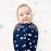 Happiest Baby Sleepea 5-Second Swaddle - 100% Organic Cotton Baby Swaddle Blanket - Doctor Designed Promotes Healthy Hip Development - 3-Pack Bundle (Rose Stars, S, M, L)