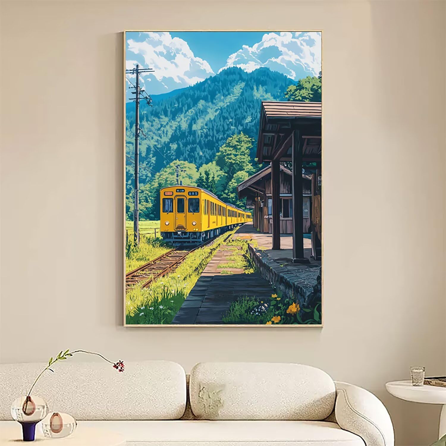 Japonia malarstwo diamentowe kompletny zestaw, DIY krajobraz diamentowy obraz duży 90 x 70 cm, 5D diamenty kryształowy haft krzyżykowy zestaw artystyczny, DIY obrazy diamentowe malowanie dekoracja