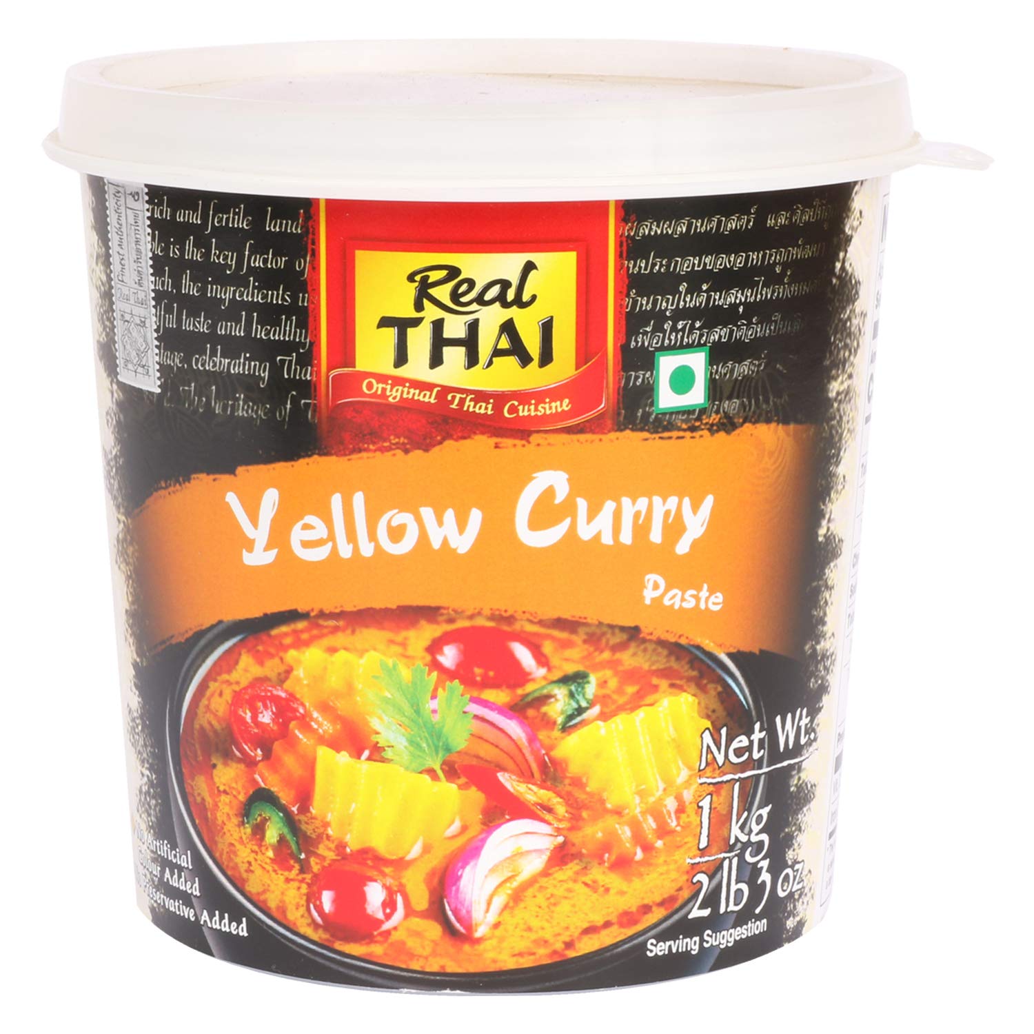 Real THAI Original Thai Cuisine Yellow Curry Patse Jar, 12 X 1 kg (B00UHFPAZ8) Amazon Price History, Amazon Price Tracker
