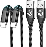 Vista 10 de Cable USB C 3A de carga rápida de 6 pies, paquete de 3 cables de nailon tipo C para Samsung Galaxy S24 S23 S22 S21 S20 S10 A11 A12 A13 A14 A15 A20