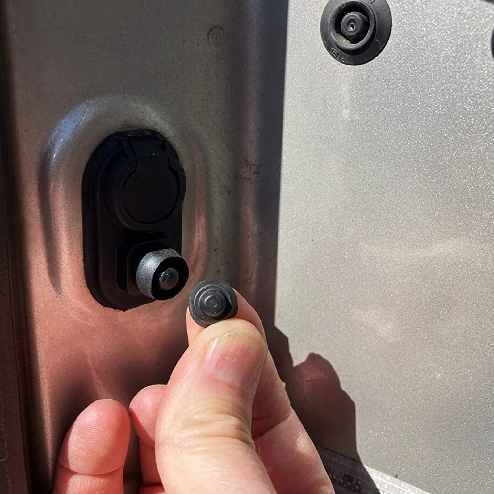 2 Paar Auto Türschalter Abdeckkappen - Gummi Ersatz Für Patrol Y60 Y61