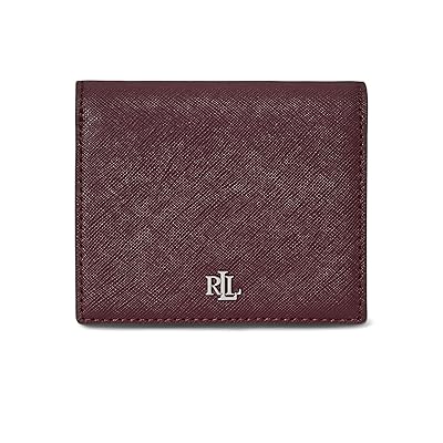 Lauren Ralph Lauren Crosshatch Leather Compact Wallet Women