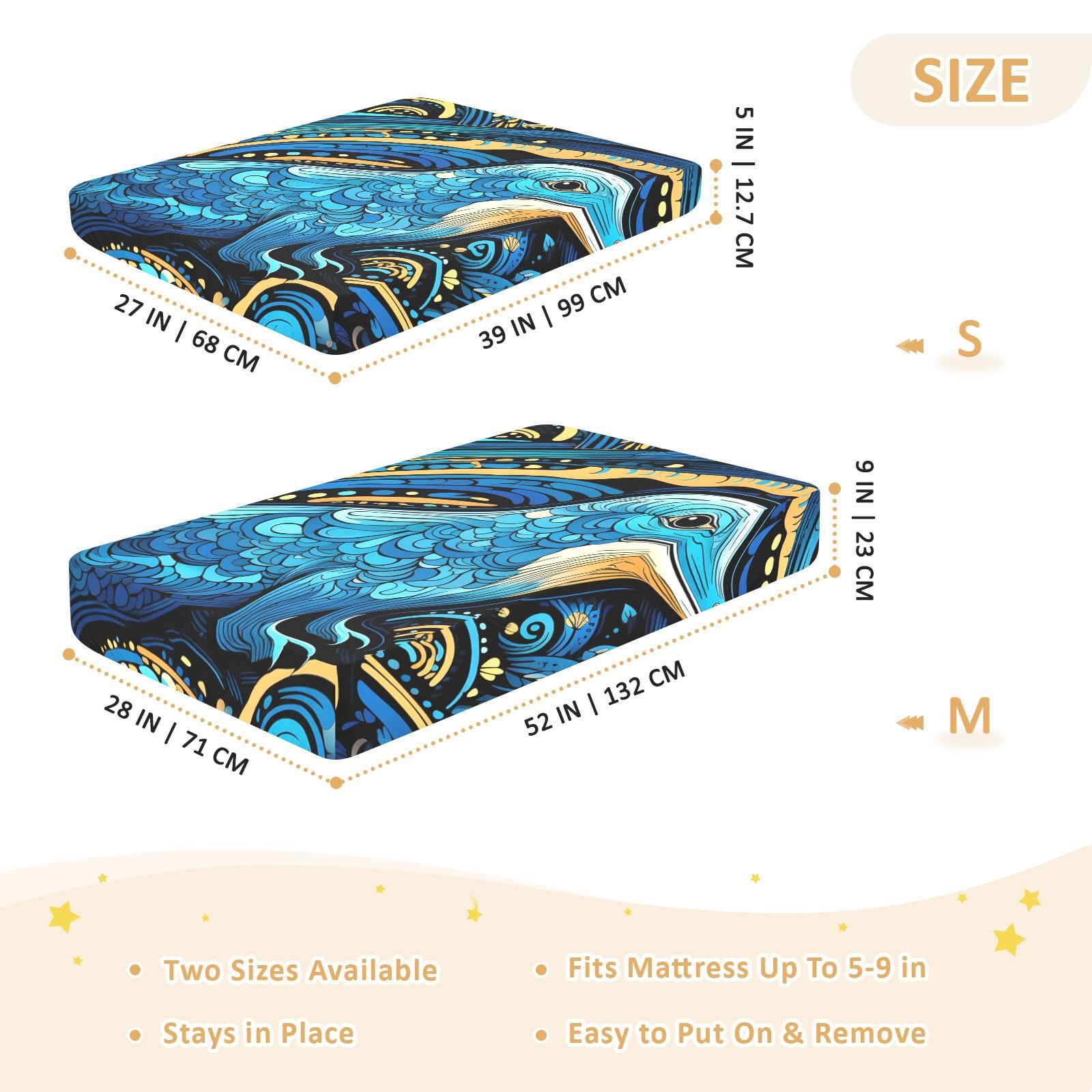 Arte Abstracto Azul Platypus Sábana de Cuna para Niños Pequeños,Sábanas de Algodón Suave para Bebés Aptas para Colchón Corralito