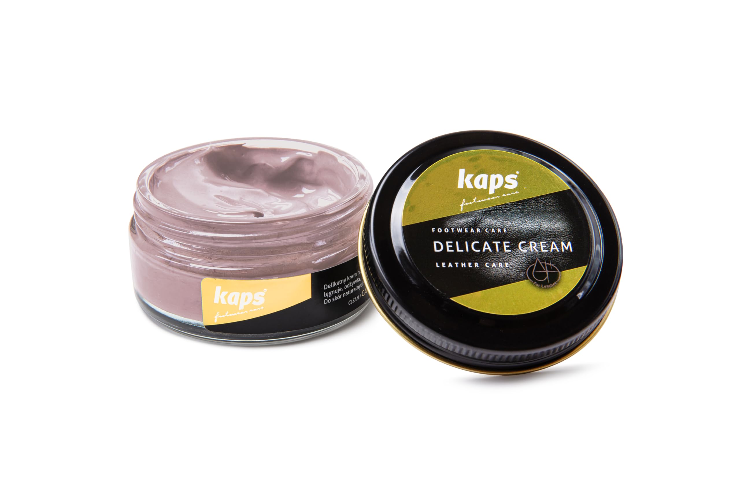 Kaps Leather Shoe Cream - Shoe Care Polish and Colour Conditioner | Refreshes Appearance | For Boots, Handbags, Furniture | Intensive Leather Care and Nourishing | 70 + Shades 50ml — view 87