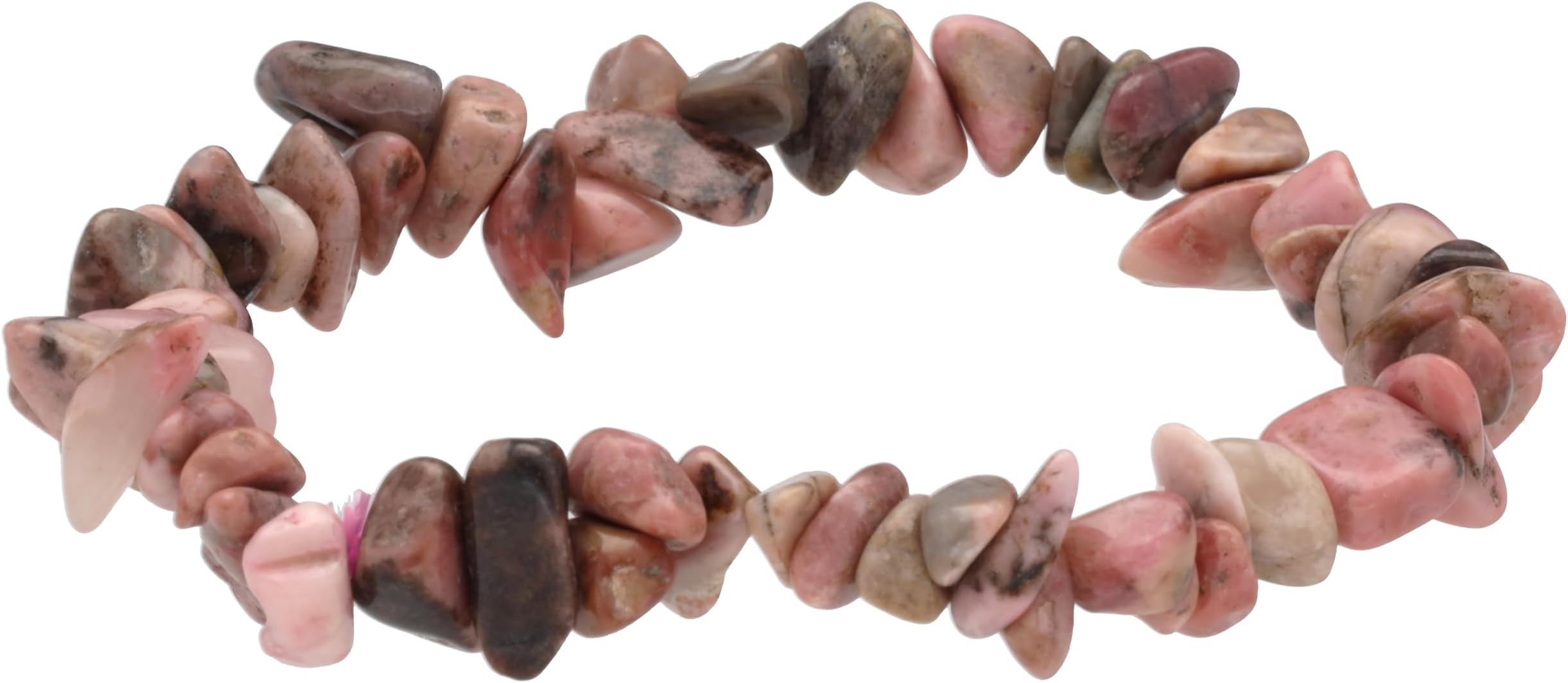 Crystal Chip Bracelet with Gemstone Card | Handcrafted Stretch Bracelet with Genuine Gemstone Chips | Comfortable Elastic Design