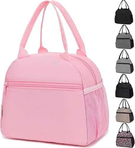 Lonchera para mujeres, adultos, hombres, pequeña y bonita lonchera de gran capacidad, contenedor de almuerzo aislado para el trabajo, picnic,