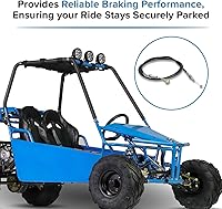 Vista 4 de AlveyTech Cable de Freno de Mano para Go-Karts y Buggies de Arena Kandi de 49cc, 110cc y 125cc