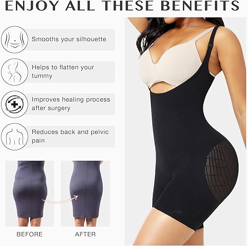 Miniatura 4 de FeelinGirl Fajas Colombianas Full Body Shapewear for Women Tummy Tuck Butt Lifting Faja Post Surgery Compression Garment