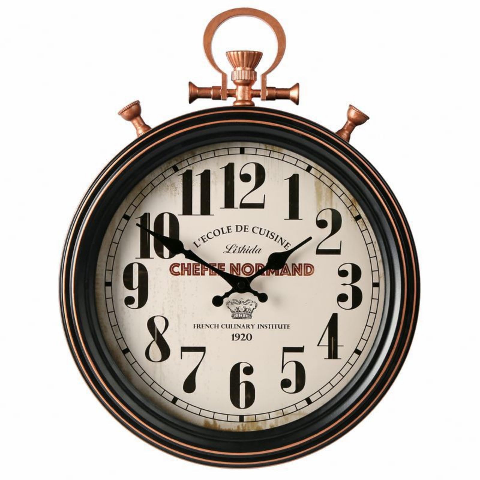 HEAVENGLOW Pocket Watch Timepiece European Design Vintage Wall Timepiece Ornamental Design Decorative Timepiece for Bedroom, Living Room, Distressed Retro-picture-21