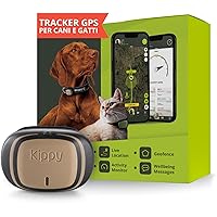 Kippy EVO | GPS per Cani - Localizzatore per Cani e Gatti Impermeabile con GPS per collare
