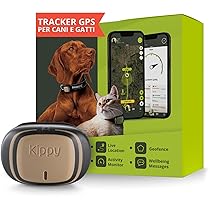 Kippy EVO | GPS per Cani – Localizzatore per Cani e Gatti Impermeabile con GPS per collare – Tracker di Attività e Salute del tuo Cane, con Recinto Digitale e Notifiche – Colore Marrone