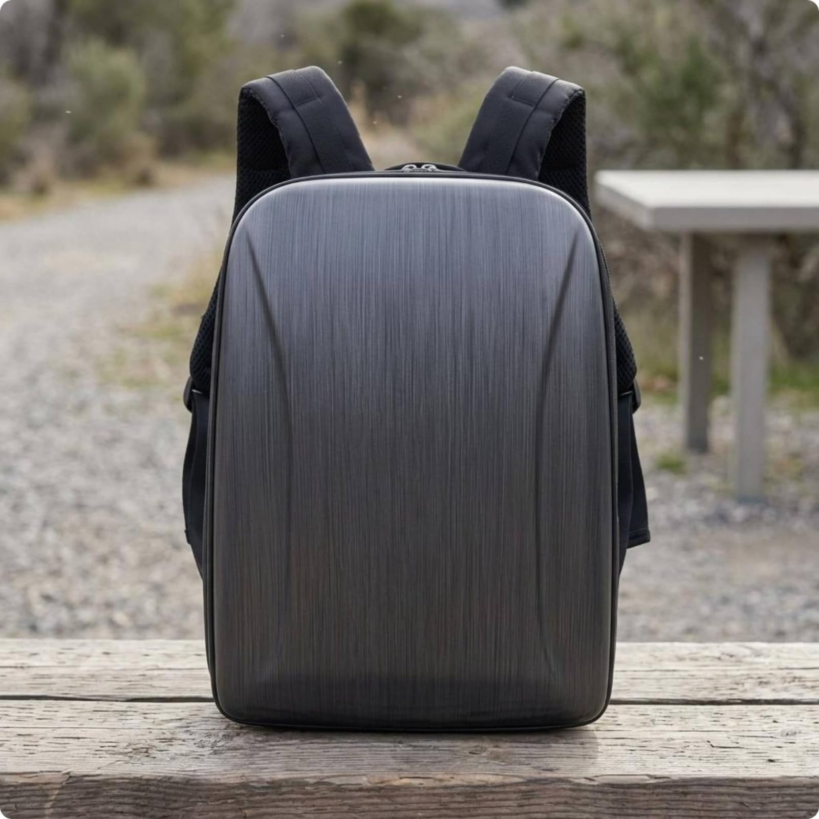 Estuche para Equipos Aéreos Mochila para Maletín Funda Cómodo con Correas Acolchadas y Equilibrio de Carga Adecuada para Caminatas a y Grabación en Campo, Gris, Gris Cepillado