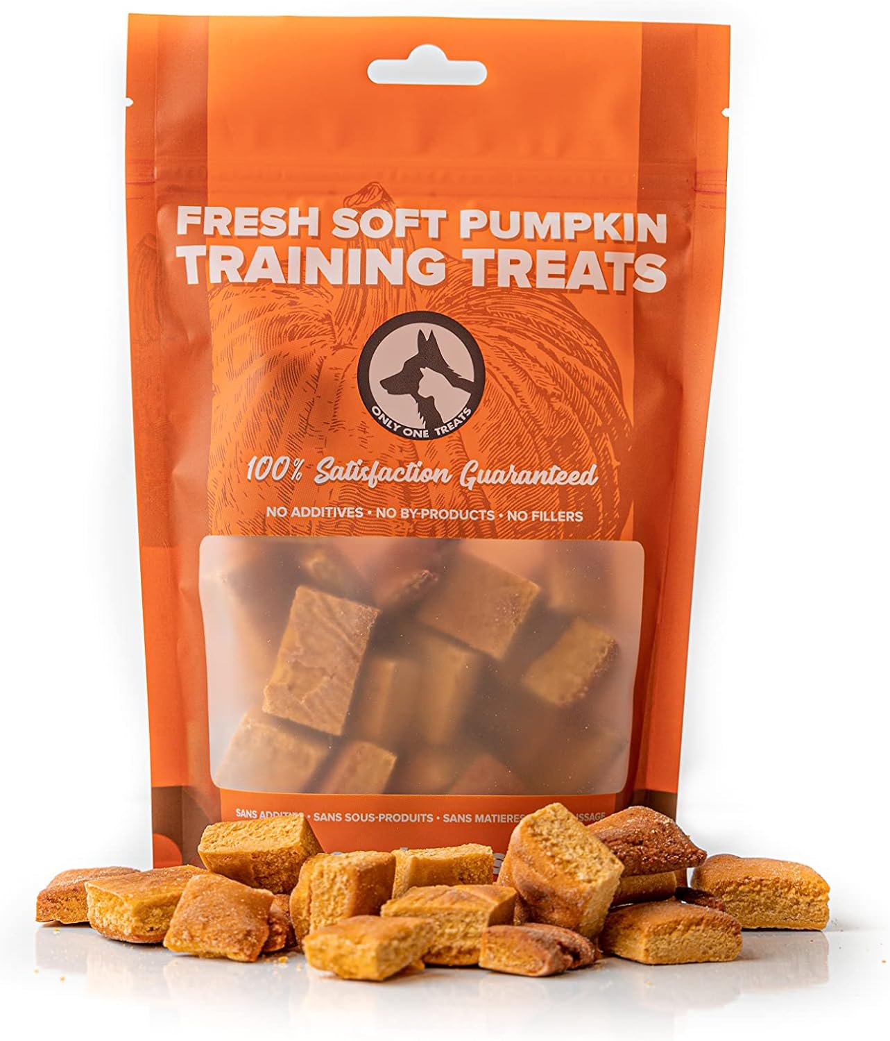Only One Treats Soft Pumpkin Training Treats (170g). for Your Family Pets. 100 Gluten Free