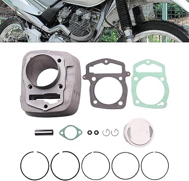67MM Cylinder Piston Top End Rebuild Kit Fit for Honda CRF230 2003 2004 2005 2006 2007 2008 2009 2010 2011 2012 2013 2014 2015 2016 2017 2018 2019 for XR230 2003-2008 for SL230 1997-2008