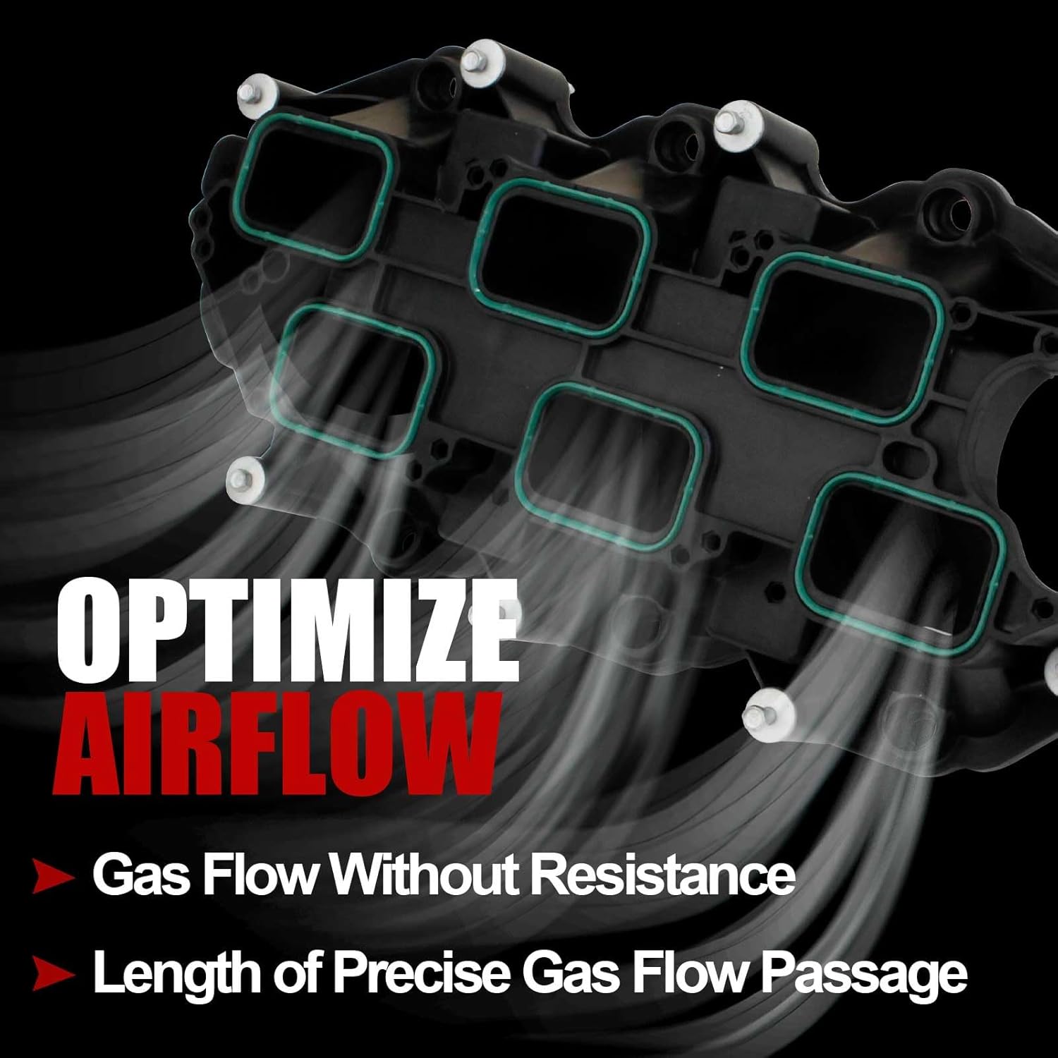 MITZONE Intake Manifold Compatible with 2016-2021 Chevy Pacifica Voyager Gladiator 2016-2021 Chevy Grand Cherokee 2018-2021 Chevy Wrangler 2016-2021 Dodge Durango 2019-2021 Ram 1500 3.6L