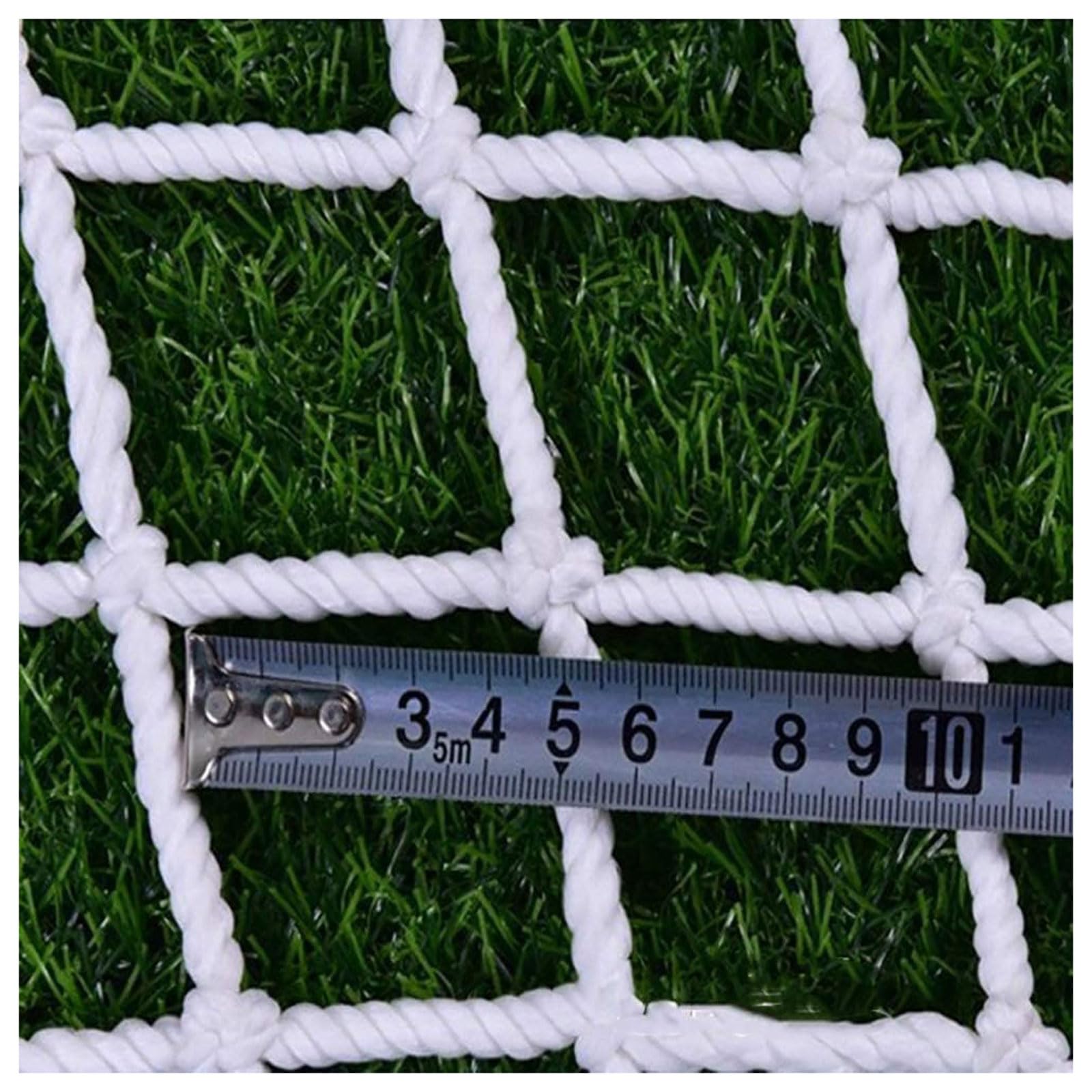 NIANTONG White Nylon Rope Multi-Purpose Safety Net for Children, Climbing Mesh Rope Woven Balcony Railing Net Stair Railing Children's Games Indoor Decoration(Size:1X2M(3X7FT),Color:white)