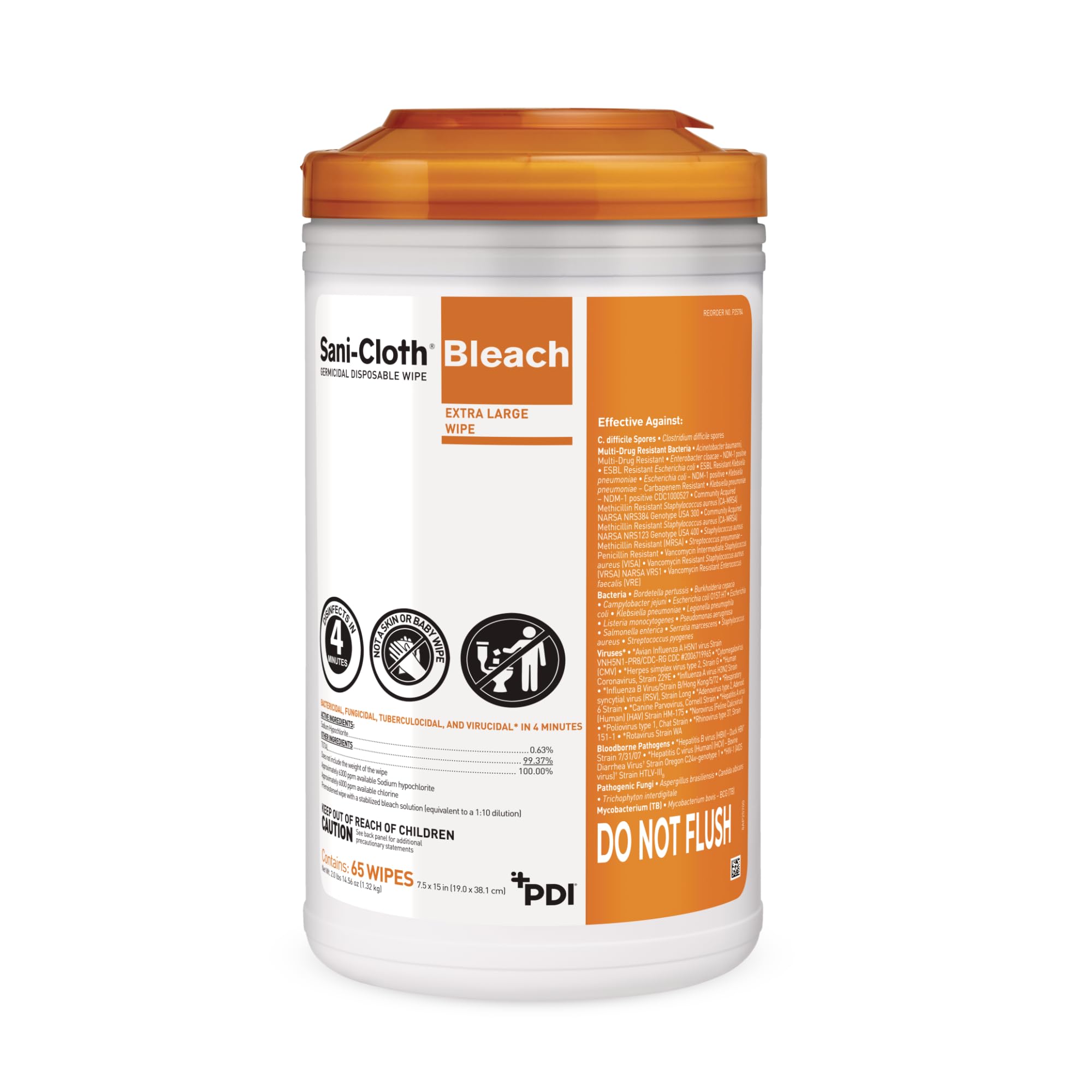 Amazon.com: PDI Healthcare P25784 Sani-Cloth Bleach Germicidal