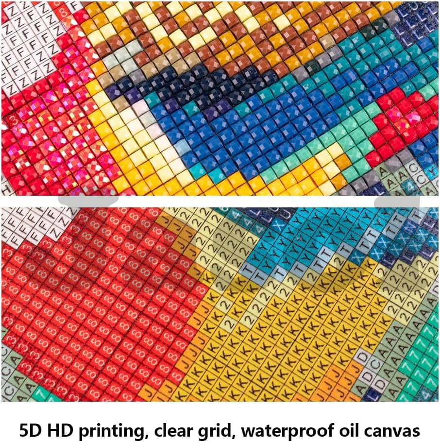 Image of Jasol Diamond Painting Kit, 40x30 Cms, Full Drill, 5D Crystals, Home Wall Decor Gift Set (Love in Paries M45500)
