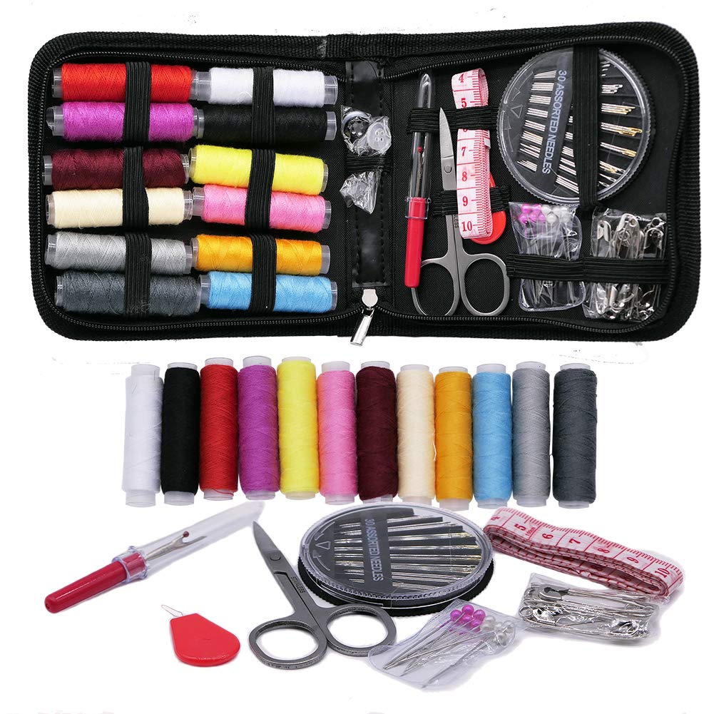 128pçs Kit De Costura Portátil Para Viagem Em Casa Ferramentas Profissional De Emergência I.375201738