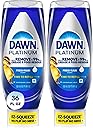Dawn Platinum EZ-Squeeze Dish Soap, Dishwashing Liquid, Fresh Rain, 2x18oz Bundle
