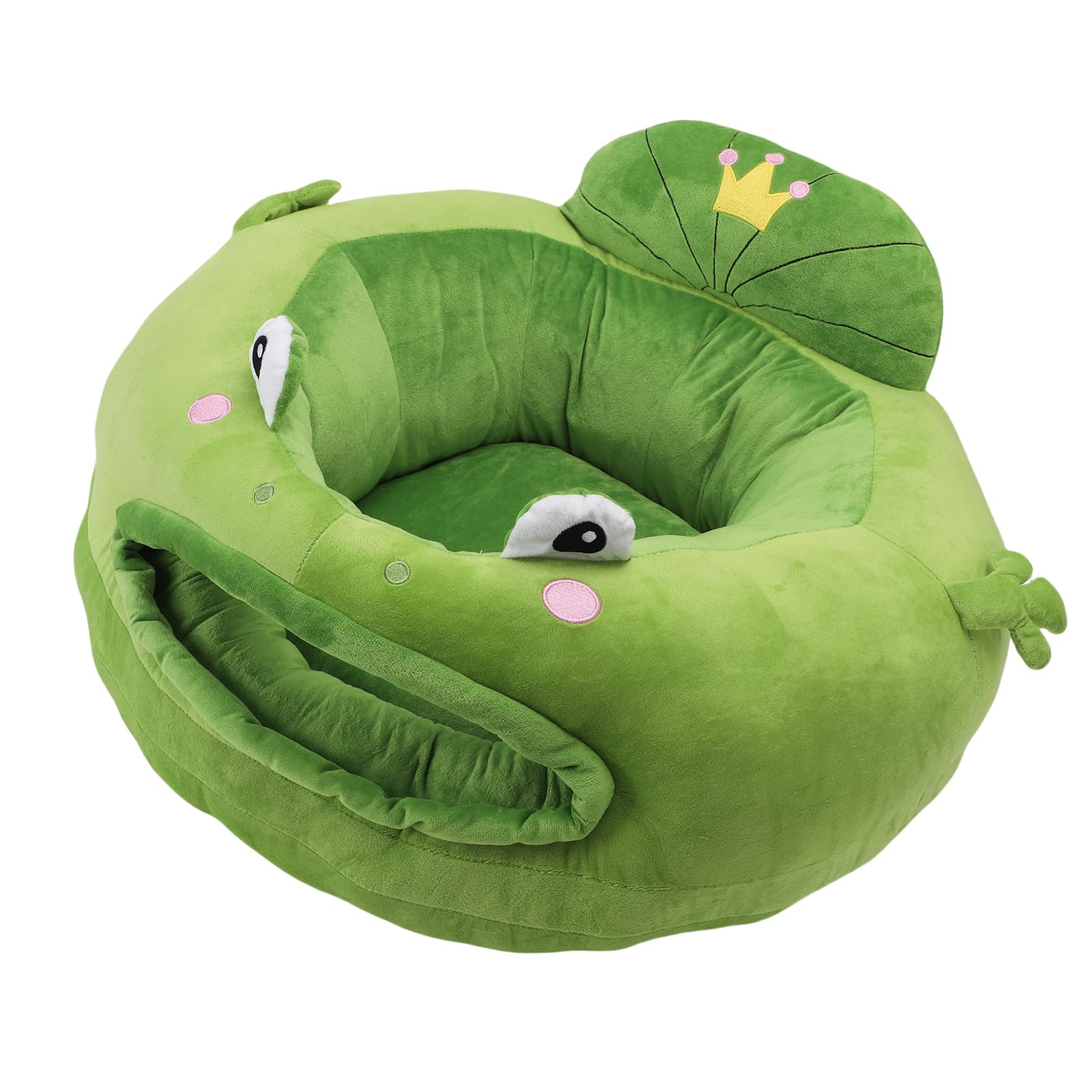 mingzhe Sedia da Sit Up per Bambini in Peluche a Forma di Cartone Animato, Sedile di Supporto Morbido per Neonati con Cuscino Ergonomico Paraurti a 360°, Design Salvaspazio Bambini (Stile 2)