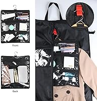 Vista 3 de Zilink Bolsas de viaje de 60 pulgadas para colgar ropa, bolsas largas impermeables para vestidos con bolsa de accesorios, bolsas de viaje con asas
