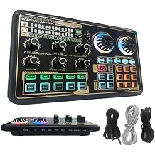 SK600 Multi-function Digital Audio Mixer External Sound Card with BT Wireless Connection for Computer Smartphone Singing Recording Live Broadcast Gaming