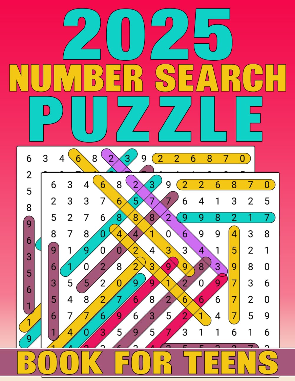 2025 Number Search Puzzle Book