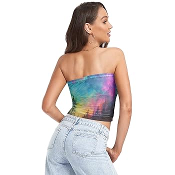 トップス tope information tube top Tube Tops for Women Y2k Going Out Off The Shoulder Tops Sexy
