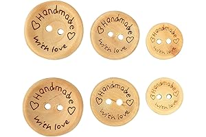 150 Piece Wooden Love Buttons