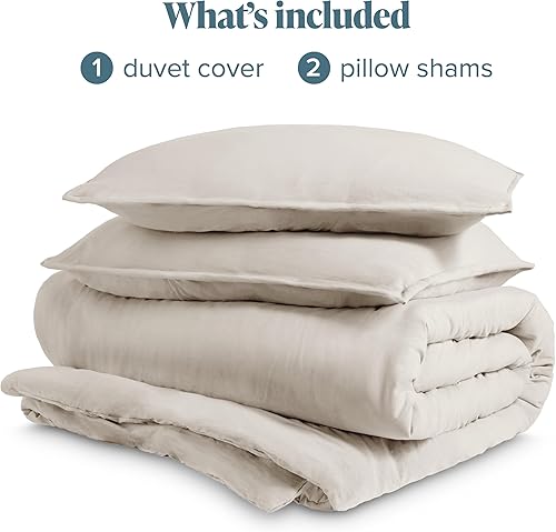 Miniatura 7 de Bare Home - Juego arenado de funda de edredón de gran tamaño para cama Queen colección 1800 Premium Funda fresca de edredón Fundas de edredón