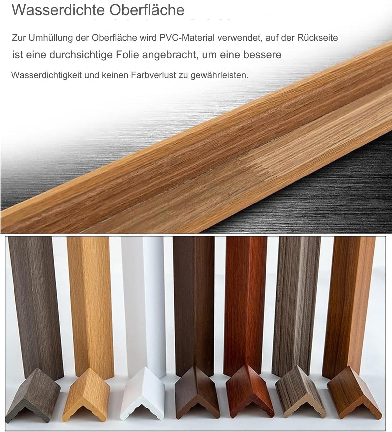 Protector De Esquinas Extra Ancho 5 Cm Impermeable, Perfil De Protección Para Esquinas De Madera Y Pared, Protección Para Niños Y Seguridad En El Hogar, Protector De Esquinas Para Muebles(E,10
